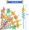 24PCS Mexican Fiesta Straws for Party Favors - Plastic Drinking Straws for Cinco De Mayo Party Supplies, Straws for Mexican Fiesta Taco Themed Party Straws for Kids Boys Girls Party Supplies